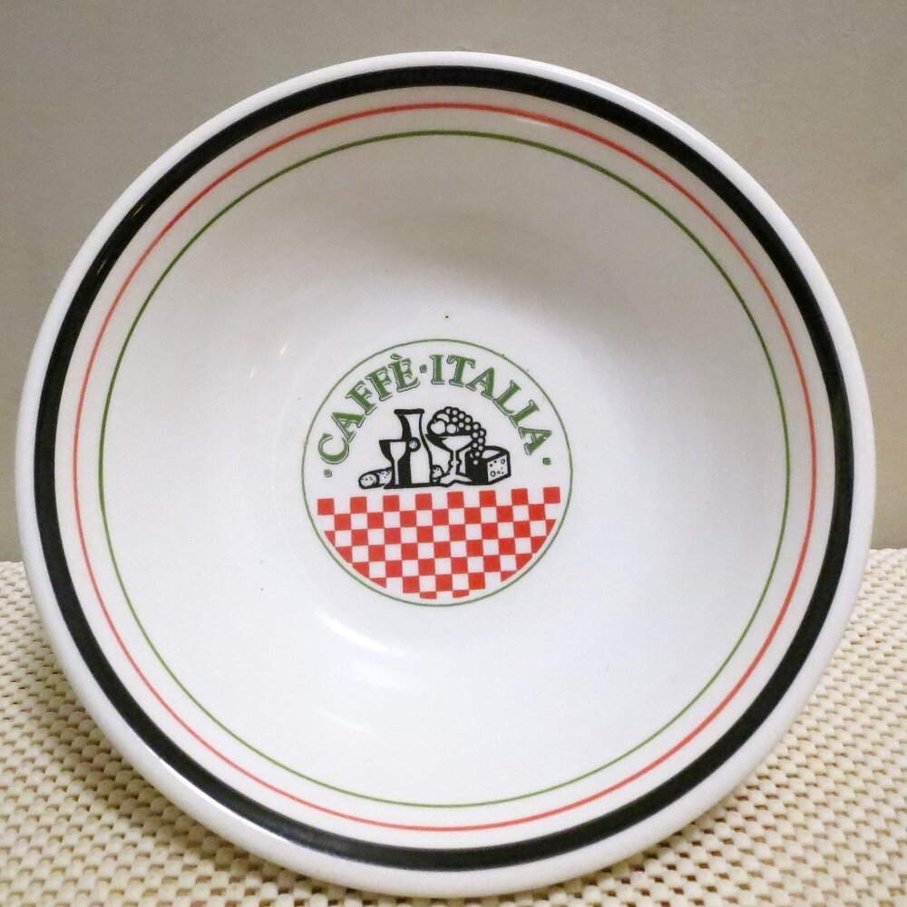 Italy Vintage Pasta Salad Serving Bowl 9.5" Caffe Italia